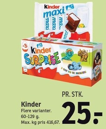SPAR Kinder tilbud