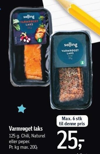 Føtex Varmrøget laks tilbud
