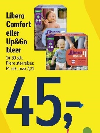 Føtex Libero comfort el. up&go bleer tilbud
