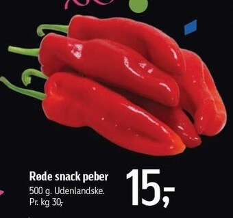 Føtex Røde snack peber tilbud