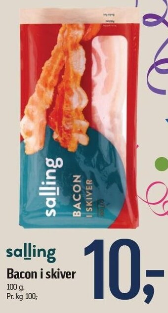 Føtex Salling bacon i skiver tilbud