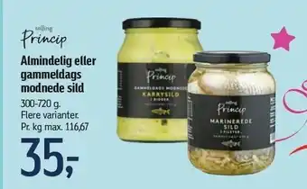Føtex Salling princip almindelig el. gammeldags modnede sild tilbud