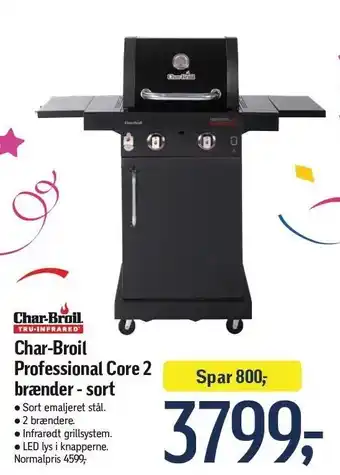 Føtex Char-broil performance pro 2 brænder - sort tilbud