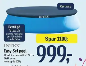 Føtex Easy Set pool tilbud