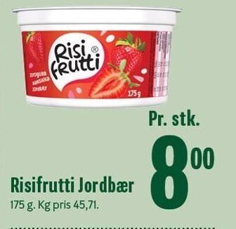 Min Købmand Risifrutti jordbær tilbud
