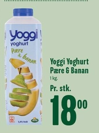 Min Købmand Yoggi yoghurt pære & banan tilbud