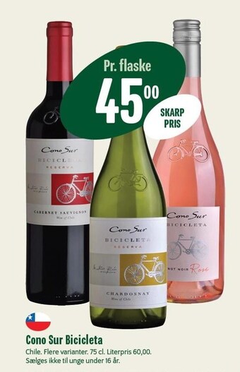 Min Købmand Cono sur bicicleta tilbud