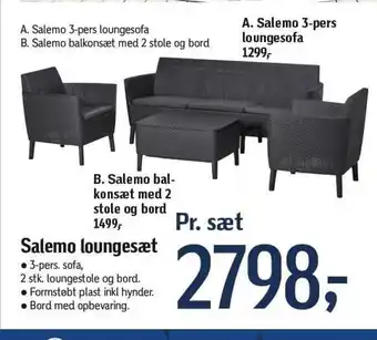 Føtex Salemo loungesæt tilbud