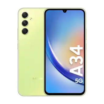 Samsung galaxy a34 5g 256 gb lysegrøn