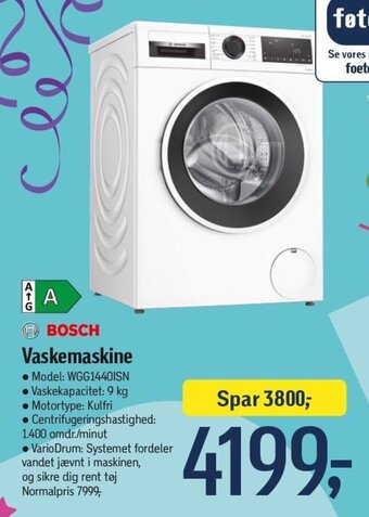 Føtex Vaskemaskine tilbud