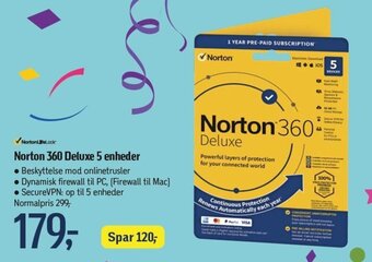 Føtex Norton 360 Deluxe 5 enheder tilbud