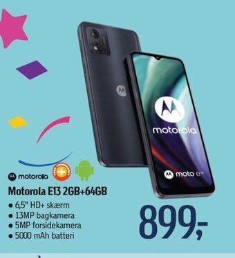 Føtex Motorola E13 2GB+64GB tilbud