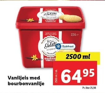 Lidl Vaniljeis med bourbonvanilje tilbud