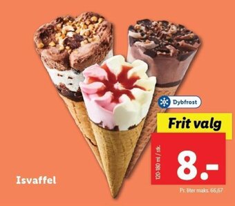 Lidl Isvaffel tilbud