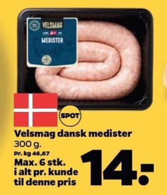 Netto Velsmag dansk medister tilbud