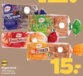 Netto Pågen brød 330-500 g tilbud