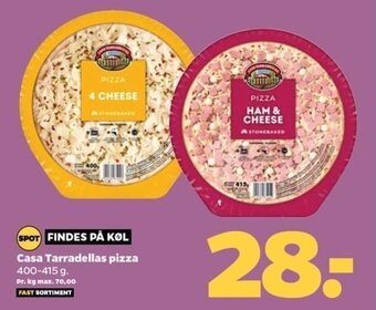 Netto Casa Tarradellas pizza 400-415 g tilbud