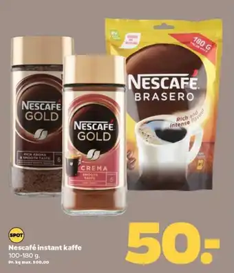 Netto Nescafé instant kaffe 100-180 g. tilbud