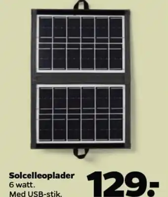 Netto Solcelleoplader tilbud