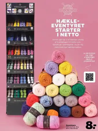 Netto Bomuldsgarn 100% bomuld tilbud