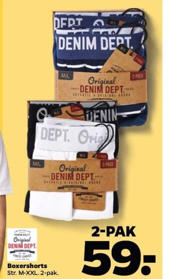 Netto Boxershorts Str. M-XXL. 2-pak. tilbud