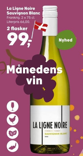 SuperBrugsen La Ligne Noire Sauvignon Blanc tilbud