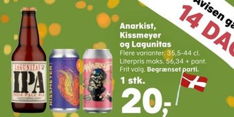 SuperBrugsen Anarkist, Kissmeyer og Lagunitas tilbud