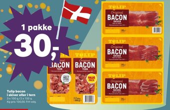 Tulip bacon i skiver eller i tern