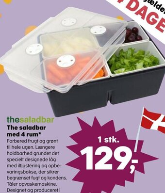 SuperBrugsen The saladbar med 4 rum tilbud