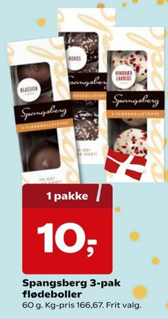 SuperBrugsen Spangsberg 3-pak flødeboller tilbud