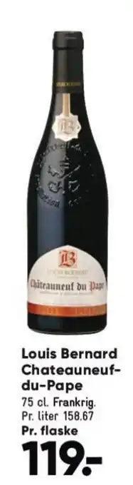 Bilka Louis Bernard Chateauneuf-du-Pape 75 cl tilbud
