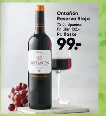 Bilka Ontañón Reserva Rioja tilbud