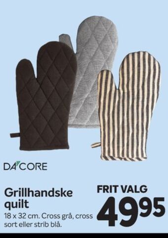 Din Isenkræmmer Dacore grillhandske tilbud