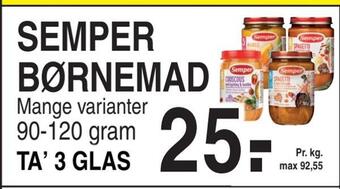 ABC Lavpris Semper børnemadv tilbud
