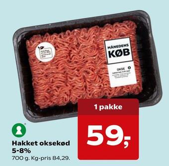 Dagli'Brugsen Hakket oksekød 5-8% tilbud