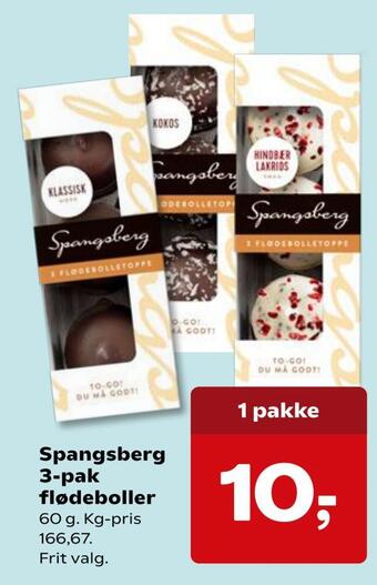 Dagli'Brugsen Spangsberg 3-pak flødeboller tilbud