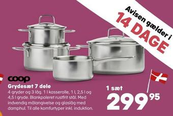 Kvickly Grydesæt 7 dele tilbud