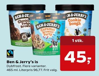 Dagli'Brugsen Ben & jerry's is tilbud