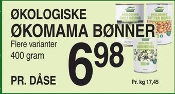 ABC Lavpris Økomama bønner tilbud