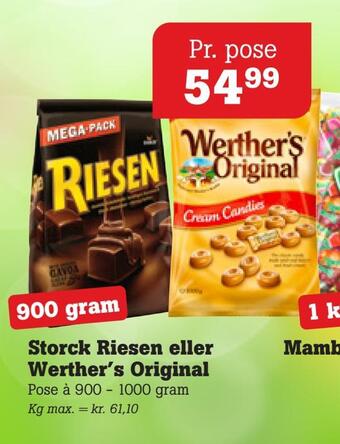Poetzsch Padborg Storck riesen eller werther's original tilbud