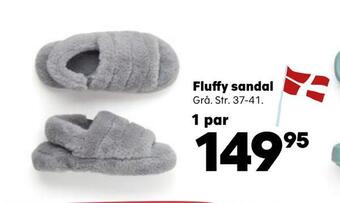 Fluffy sandal