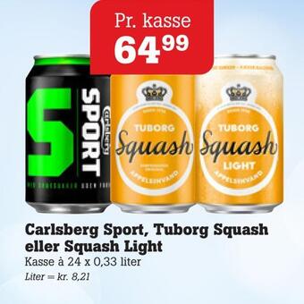 Poetzsch Padborg Carlsberg sport, tuborg squash eller squash light tilbud