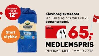 SuperBrugsen Klovborg skæreost tilbud