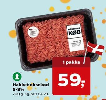 SuperBrugsen Hakket oksekød 5-8% tilbud