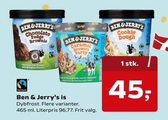 SuperBrugsen Ben & jerry's is tilbud