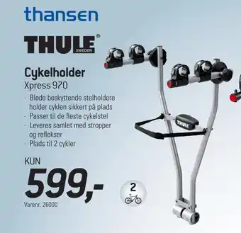 Thansen Cykelholder xpress 970 tilbud