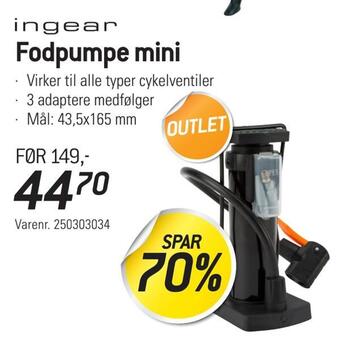 Thansen Fodpumpe mini tilbud