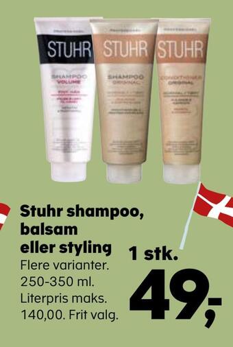 Stuhr shampoo, balsam eller styling