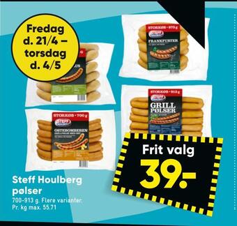 Bilka Steff houlberg pølser tilbud