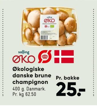 Bilka Økologiske danske brune champignon tilbud